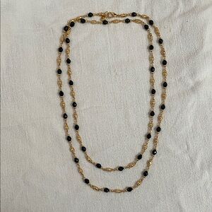 Vintage St. John Couture Opera Length Faceted Bead Necklace